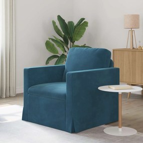 vidaXL Καναπές Μπλε 78 x 78 x 80 εκ. Βελούδο