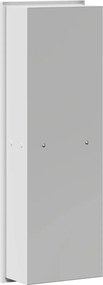 vidaXL Νίτσα Μπάνιου Λευκό 60 x 20 x 9,5 εκ Ανοξείδωτο Ατσάλι