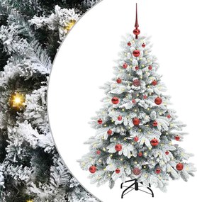 vidaXL Τεχνητό Χριστουγεννιάτικο Δέντρο Λευκό 120 cm ΠΕ και PVC