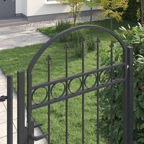 vidaXL Πύλη Φράχτη ASSEN 100 x 195 cm Γκρι Κλειδώσιμο