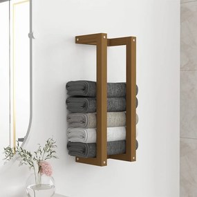 vidaXL Πετσετοκρεμάστρα Καφέ μελί 23x18x60 εκ. από Μασίφ Ξύλο Πεύκου