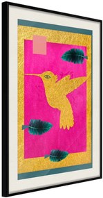 Αφίσα - Native American Hummingbird - 30x45 - Μαύρο - Με πασπαρτού