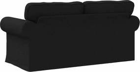 vidaXL Καναπές 140cm Μαύρο Μέταλλο