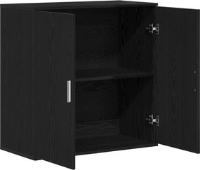 vidaXL Πλαϊνό γραφείο Μαύρη Οξυά 79 x 38 x 80 εκ. Επεξεργασμένο ξύλο