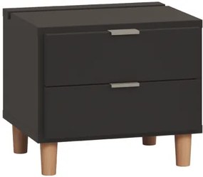 Κομοδίνο Simple-Μαύρο - 45.00Χ38.00Χ39.50cm