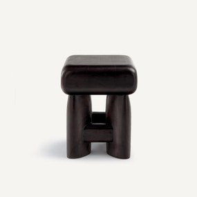 Βοηθητικό τραπεζάκι από μασίφ ξύλο τικ, Bisco