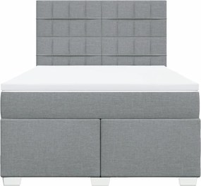 vidaXL Κρεβάτι Boxspring με Στρώμα Αν. Πράσινο 160x200εκ Υφασμάτινο