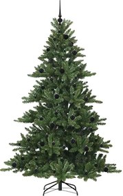 vidaXL Τεχνητό Χριστουγεννιάτικο Δέντρο με Άξονα Πράσινο 210 cm