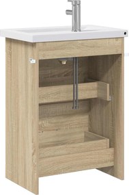 vidaXL Σετ Επίπλων Μπάνιου Sonoma Δρυς 61 x 40 x 84,5 εκ