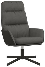 vidaXL Πολυθρόνα Relax Σκούρο Γκρι Υφασμάτινη