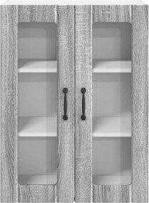 vidaXL Ραφιέρα τοίχου LUCCA Γκρι Sonoma 60 x 31 x 80 εκ.