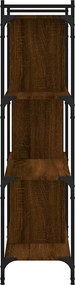 vidaXL Βιβλιοθήκη 4 Επιπέδων Καφέ Δρυς 76 x 32 x 123 εκ. Επεξ. Ξύλο