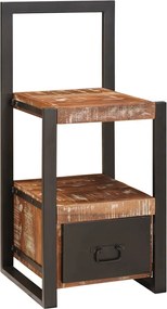vidaXL Βάση Ρούχων Πολύχρωμο 40 x 40 x 90 cm Στερεό Ανακτηθέν Ξύλο