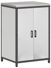 vidaXL Σετ Αποθήκευσης Κουζίνας με ράφι 2 pcs Ασημί 150 x 50 x 92 εκ.