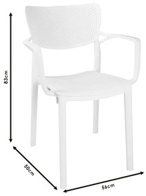 Καρέκλα - Πολυθρόνα Frontline PP cappucino 56x50x83 εκ.