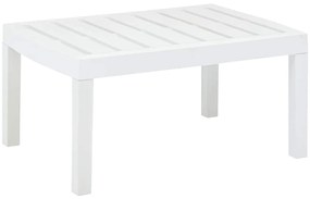 vidaXL Τραπεζάκι Κήπου Λευκό 78 x 55 x 38 εκ. Πλαστικό
