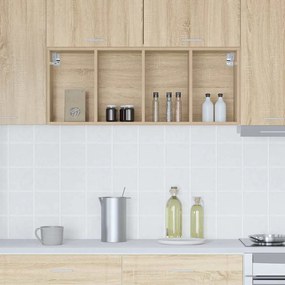vidaXL Κρεμαστό ντουλάπι με αποθήκευση Δρύς Sonoma 40 x 29,5 x 100 εκ.