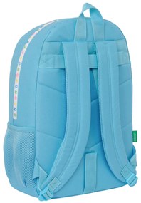 Σχολική Τσάντα Benetton Spring Celeste 30 x 46 x 14 cm