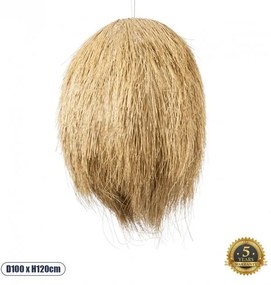 Boho Κρεμαστό Φωτιστικό Οροφής Μονόφωτο 02067 GloboStar 02067 Μπεζ