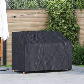 vidaXL Κάλυμμα Παγκάκι Κήπου Μαύρο 134 x 70 x 65 / 94 cm Ύφασμα 600D