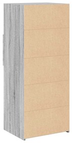 vidaXL Ντουλάπι Γκρι Sonoma 50x42,5x124 εκ. από Επεξεργασμένο Ξύλο