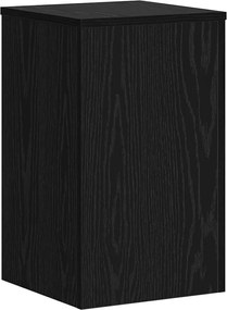 vidaXL Βάση φυτών 2 pcs Μαύρη Οξυά 30 x 30 x 50 cm Επεξεργασμένο ξύλο