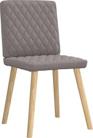 vidaXL Καρέκλες Τραπεζαρίας 4 τεμ. Taupe Υφασμάτινες