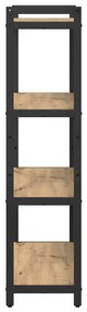 vidaXL Βιβλιοθήκη artisan δρυς 80 x 30 x 118 εκ Επεξεργασμένο ξύλο