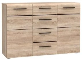 Μπουφές Solo 150x41x82cm Sonoma με Wenge και MDF Καμπυλωτό τελείωμα στις πόρτες. - TO-SOLO2D4S