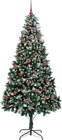 vidaXL Τεχνητό Χριστουγεννιάτικο Δέντρο με 300 LED Πράσινο 210 cm