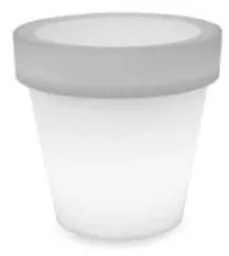 Ηλιακή Φωτιζόμενη Γλάστρα LED RGBW IP65 6500K Magnolia 30 LUMMG030SSNW New Garden-LUMMG030SSNW-Λευκό LUMMG030SSNW