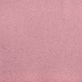 Πολυθρόνα Μπάρελ με Υποπόδιο Ροζ Βελούδινη - Ροζ