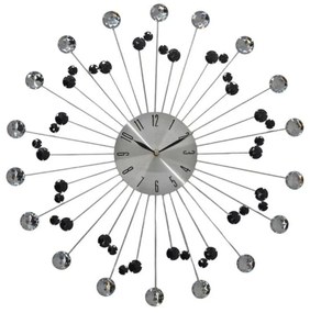 Ρολόι Τοίχου 827978 50x50x4cm Silver-Black Ankor Μέταλλο