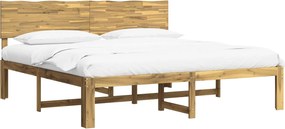 vidaXL Διπλό Κρεβάτι με Κεφαλάρι ROSTOCK Λευκό 200 x 200 cm