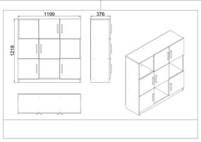 Office Furniture Set Vo19-Ob Oak
Larx
Black