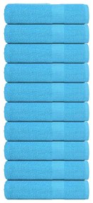 vidaXL Χειροπετσέτες FROGN 10 τεμ. Τυρκουάζ 50x100 εκ. 360 γρ./μ²