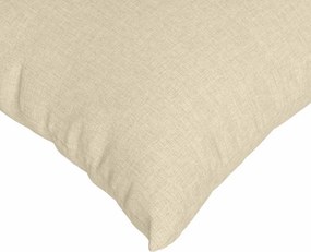 vidaXL Μαξιλάρι Καναπέ 2 pcs Κρεμ 50 x 50 cm ύφασμα