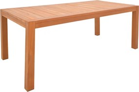 Τραπέζι Vocaly pakoworld teak ξύλο σε φυσική απόχρωση 200x100x75εκ