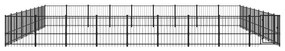 Κλουβί Σκύλου Εξωτερικού Χώρου 76,21 μ² από Ατσάλι - Μαύρο