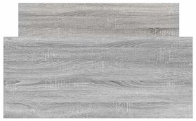 vidaXL Πλαίσιο Κρεβατιού Γκρι Sonoma 90x200 εκ. Επεξεργασμένο Ξύλο