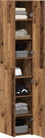 vidaXL Highboard 2 pcs Παλιό ξύλο 30 x 42,5 x 185 εκ