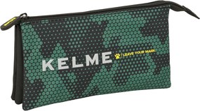 Κασετίνα Kelme Camo Μαύρο Πράσινο 22 x 12 x 3 cm