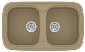 Sanitec Classic 312 Metallic Cream Νεροχύτης