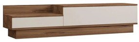 Έπιπλο τηλεόρασης Eclipse λευκό - ανθρακί 160x35x35 εκ. 160x35x35 εκ.