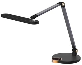 DESK LAMP LED BLAIN PRO  ABS BASE IN BLACK-GREY ALUMINUM ARMS 51,8x40Hcm.