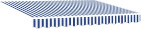vidaXL Χειροκίνητο πλαίσιο τέντας με LED 3,5 x 2,5 μ