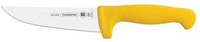 Μαχαίρι Κρεοπωλείου Κίτρινη Λαβή 25cm P.M. 24607/050 - Tramontina