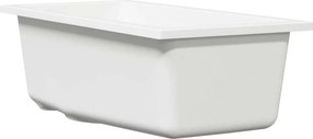 vidaXL Σιντρινο κουζίνας Λευκό 21 x 44 x 14 εκ. Γρανίτης