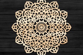 Intra απο ξύλο plywood 3mm-4mm πάχος Τρισδιάστατη Mandala Δίασταση 30x30 cm INTRAFABR-74276601