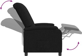 vidaXL Κάθισμα μασάζ Μαύρο Ύφασμα